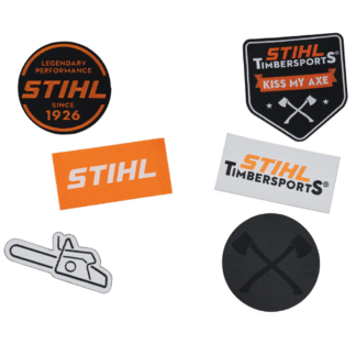 STIHL Sada opakovaně použitelných tkaných nálepek